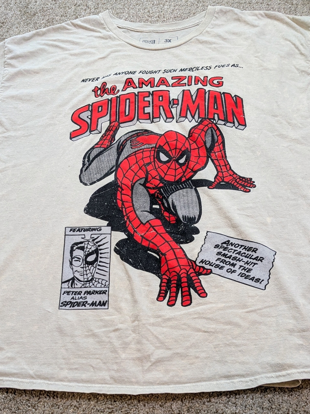 The Amazing Spider-Man Graphic Tee - Red & Black Print